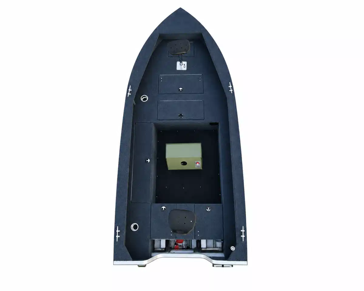 Utility Skiff overhead deck view